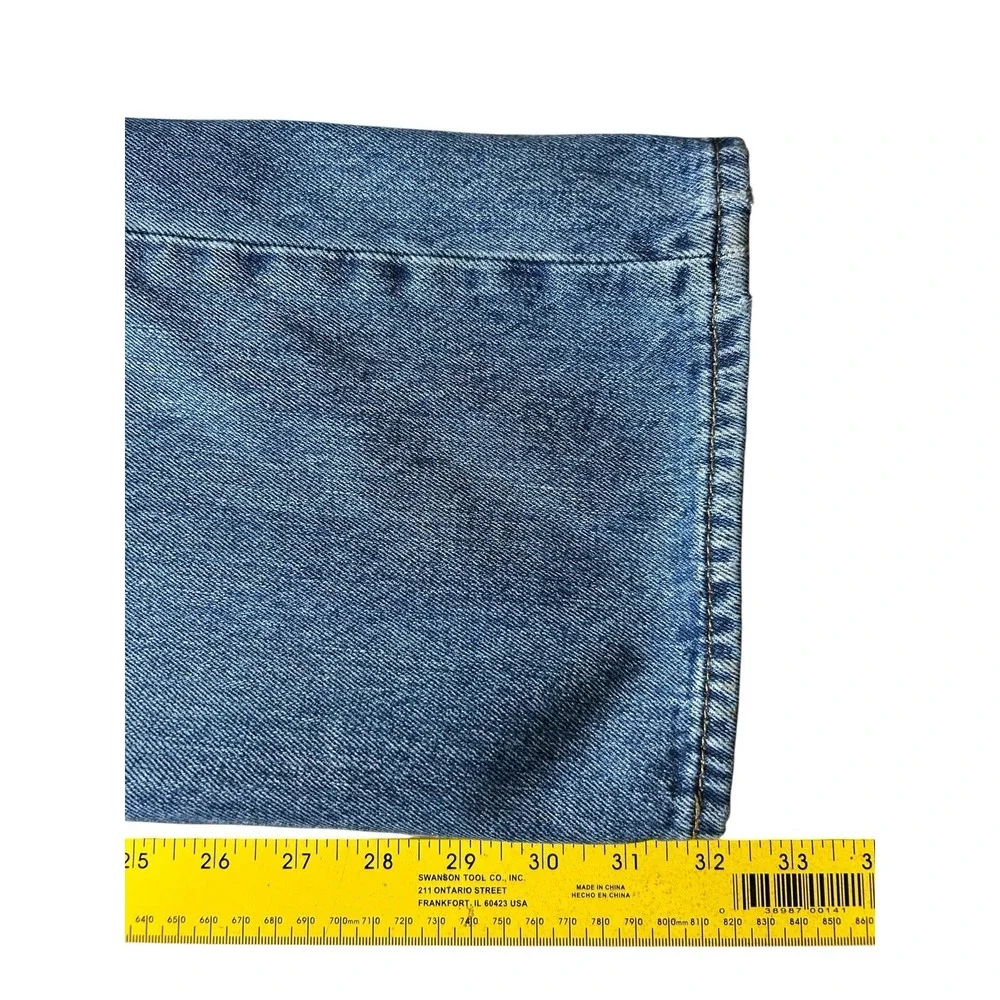 Levi's 501 Button Fly Blue Denim Straight Leg Jeans Men's 40x32